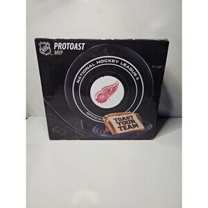 NHL PROTOAST MVP DETROIT RED WINGS BREAD TOASTER TEAM LOGO PUCK